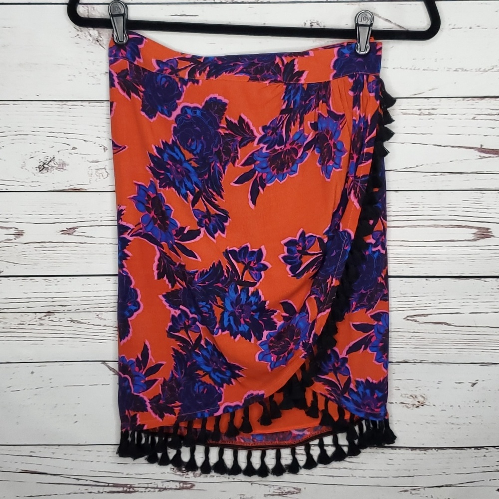 Lovers + Friends Solstice Wrap Front Skirt Small